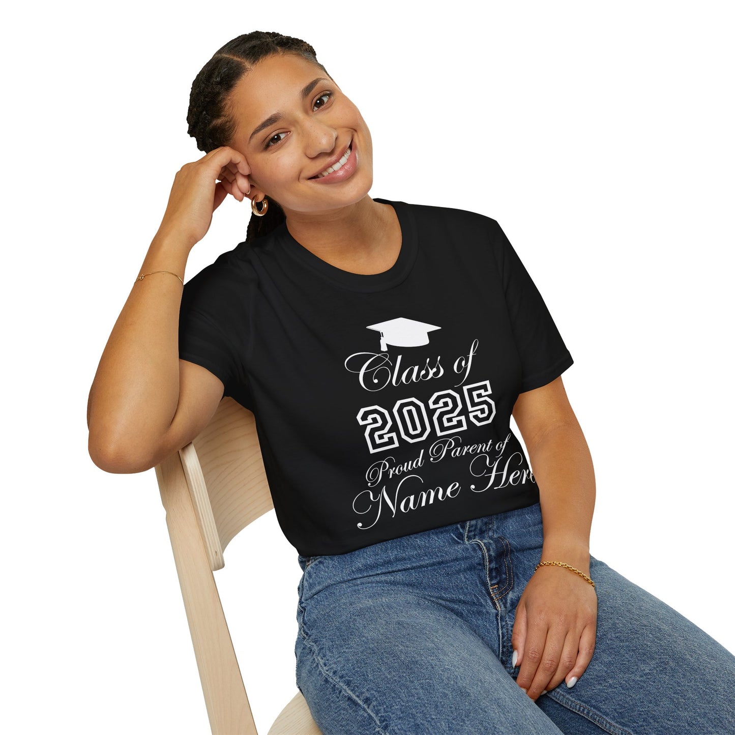 Proud Parent Graduation Celebration T-Shirt, Class of 2025, Unisex Tee, Student Gift, College Graduation, Celebration Apparel