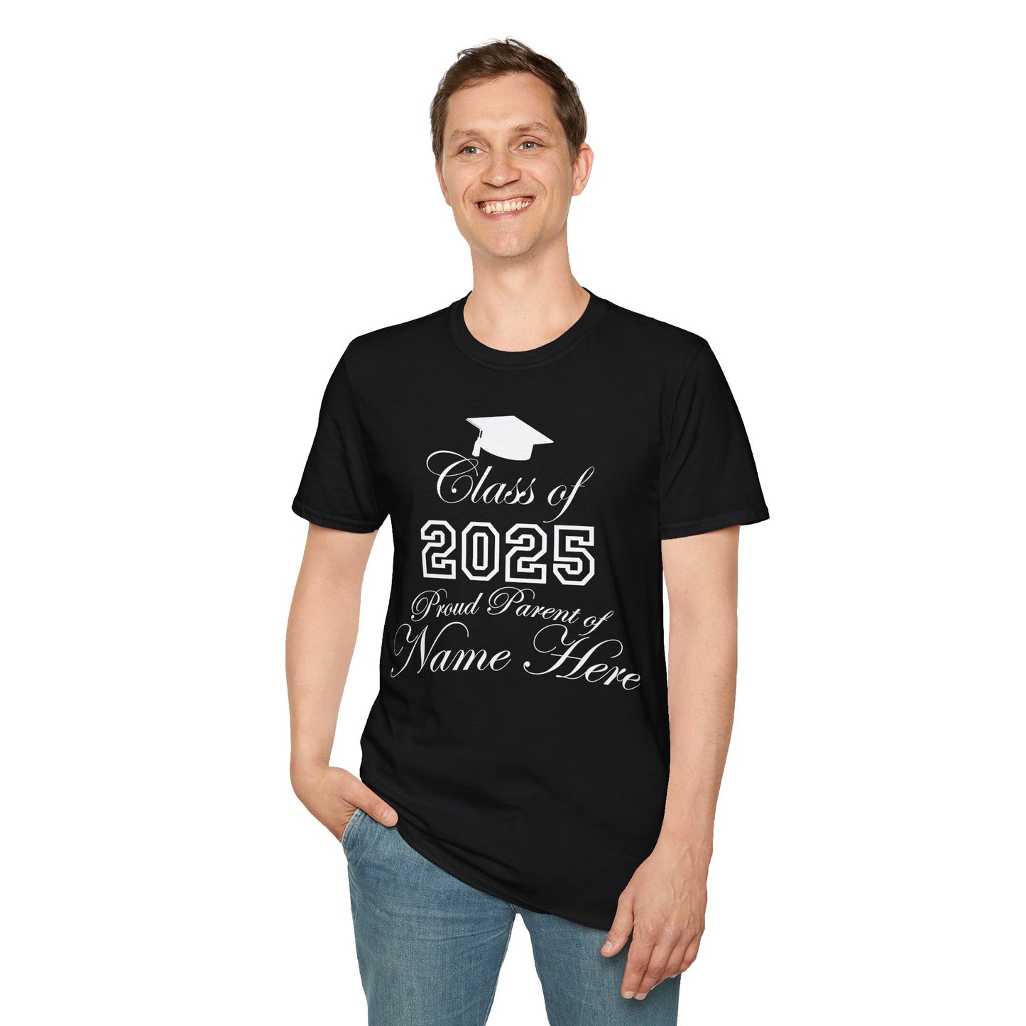 Proud Parent Graduation Celebration T-Shirt, Class of 2025, Unisex Tee, Student Gift, College Graduation, Celebration Apparel