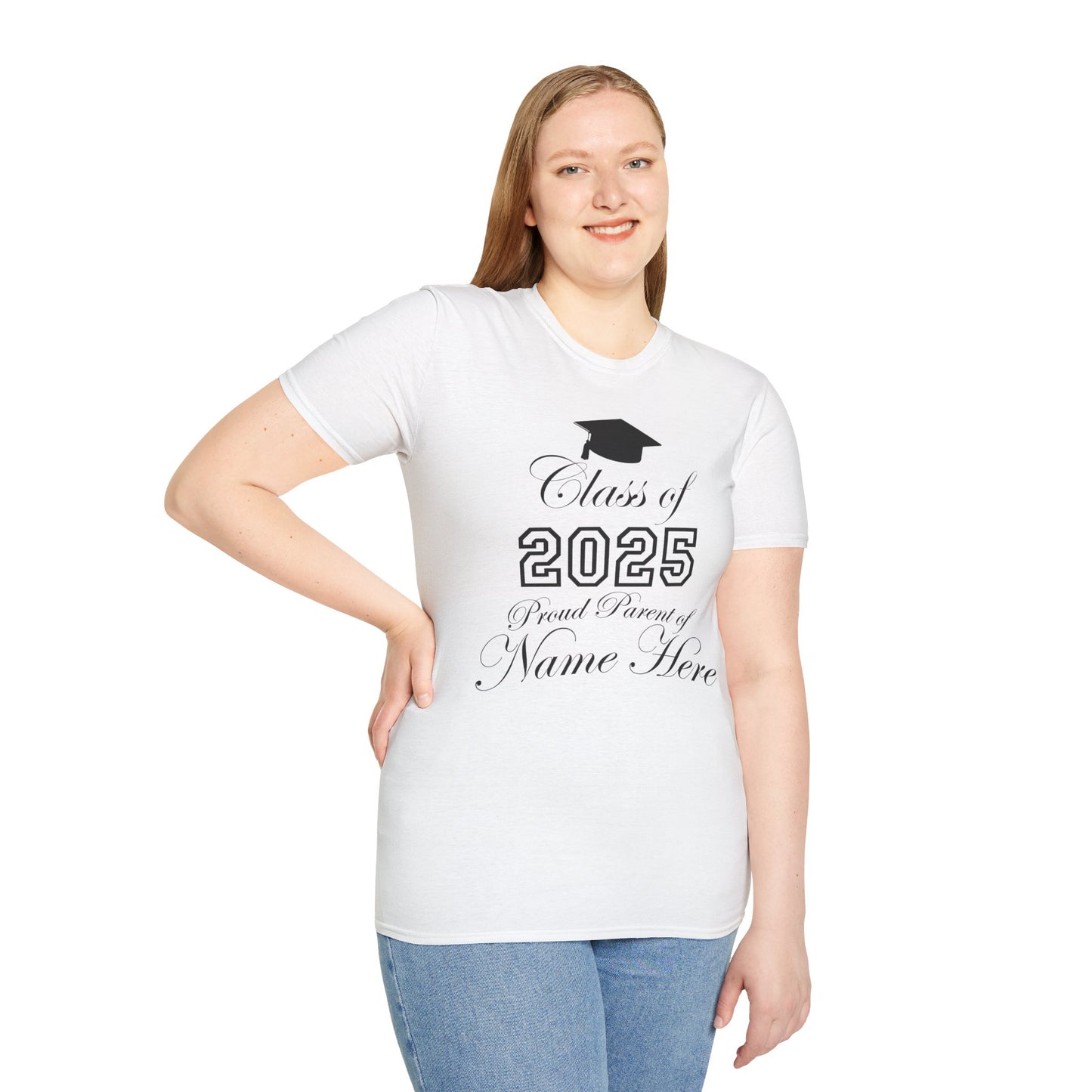 Proud Parent Graduation Celebration T-Shirt, Class of 2025, Unisex Tee, Student Gift, College Graduation, Celebration Apparel