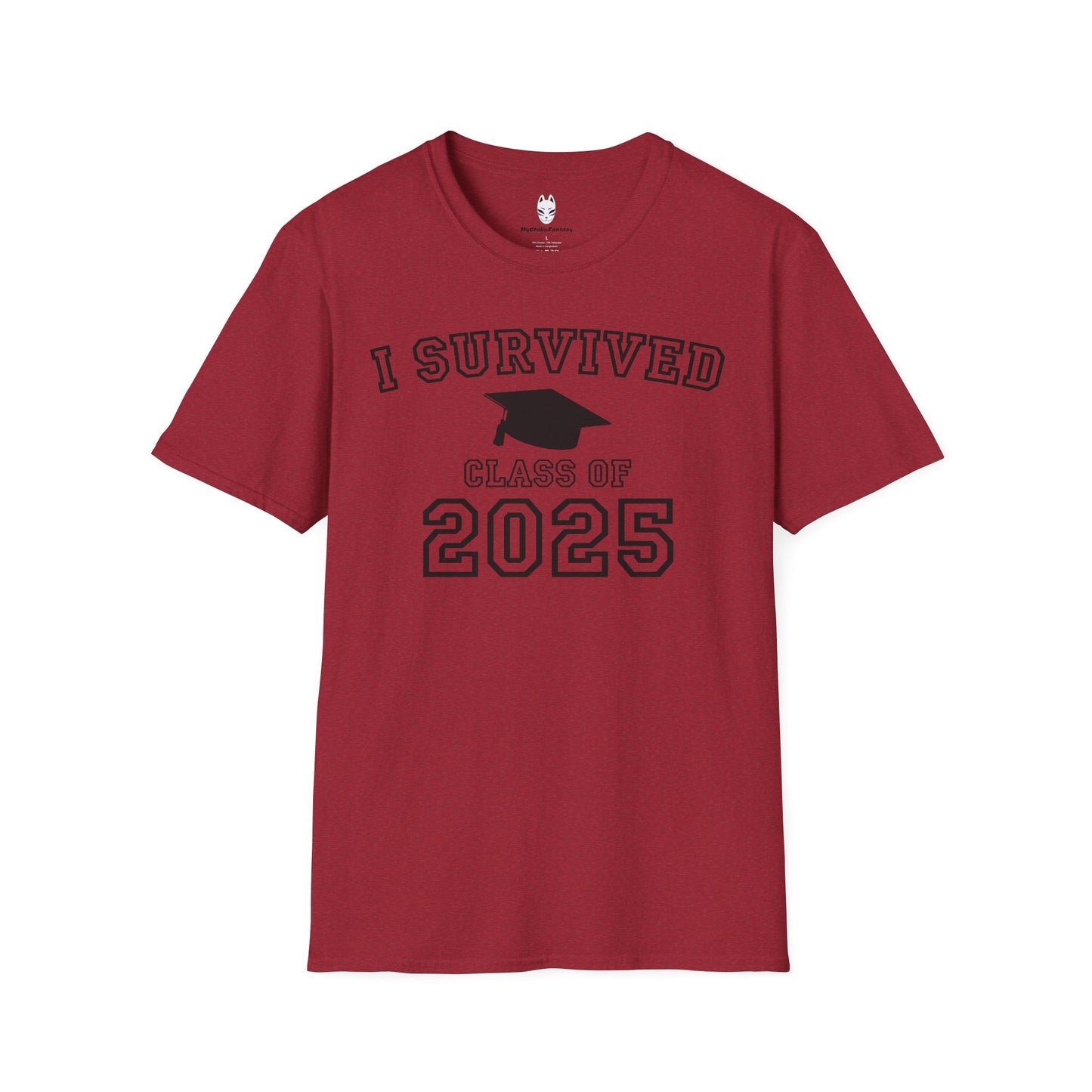 I Survived Class of 2025 Graduation Celebration T-Shirt, Class of 2025, Unisex Tee, Student Gift, College Graduation, Celebration Apparel
