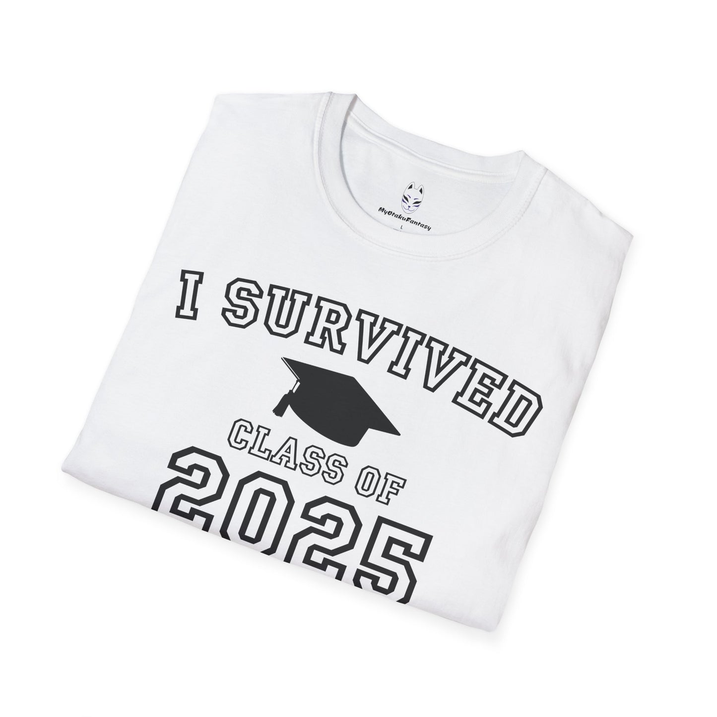 I Survived Class of 2025 Graduation Celebration T-Shirt, Class of 2025, Unisex Tee, Student Gift, College Graduation, Celebration Apparel