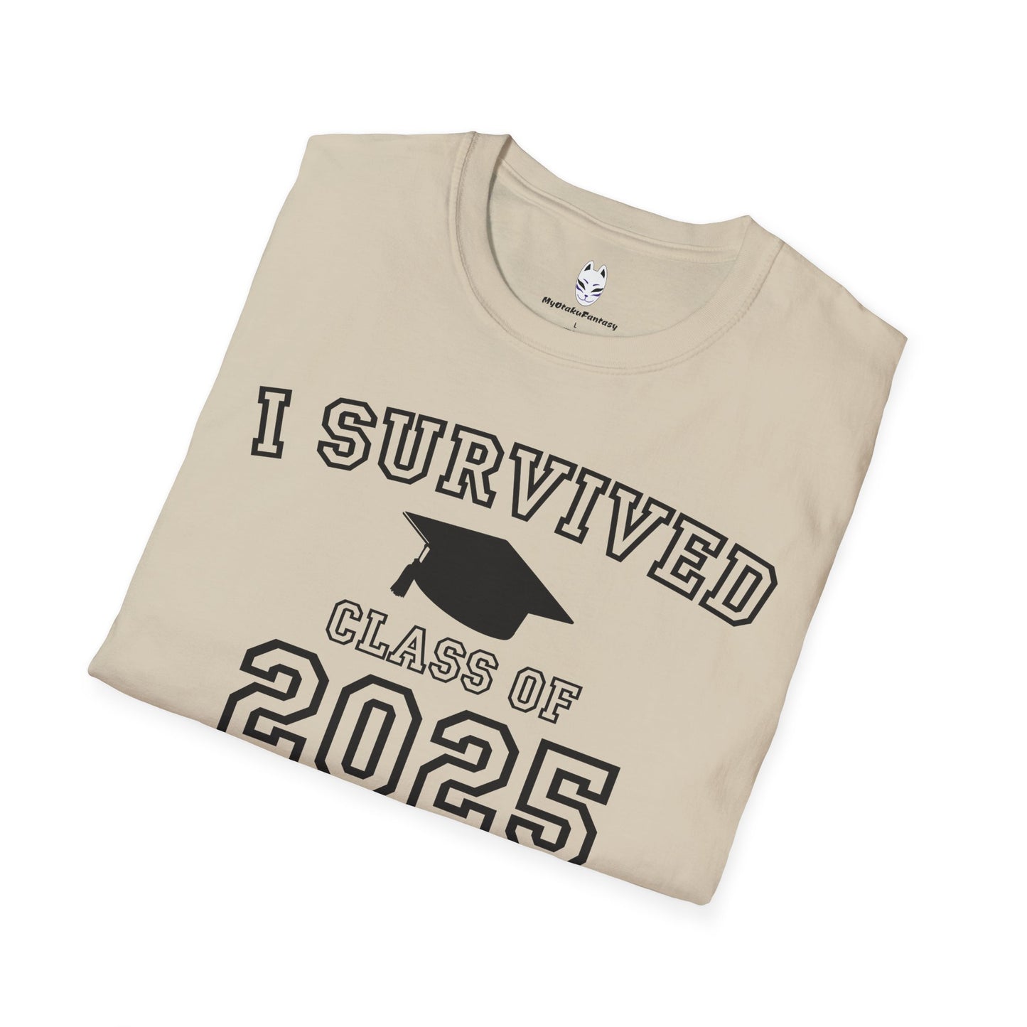 I Survived Class of 2025 Graduation Celebration T-Shirt, Class of 2025, Unisex Tee, Student Gift, College Graduation, Celebration Apparel