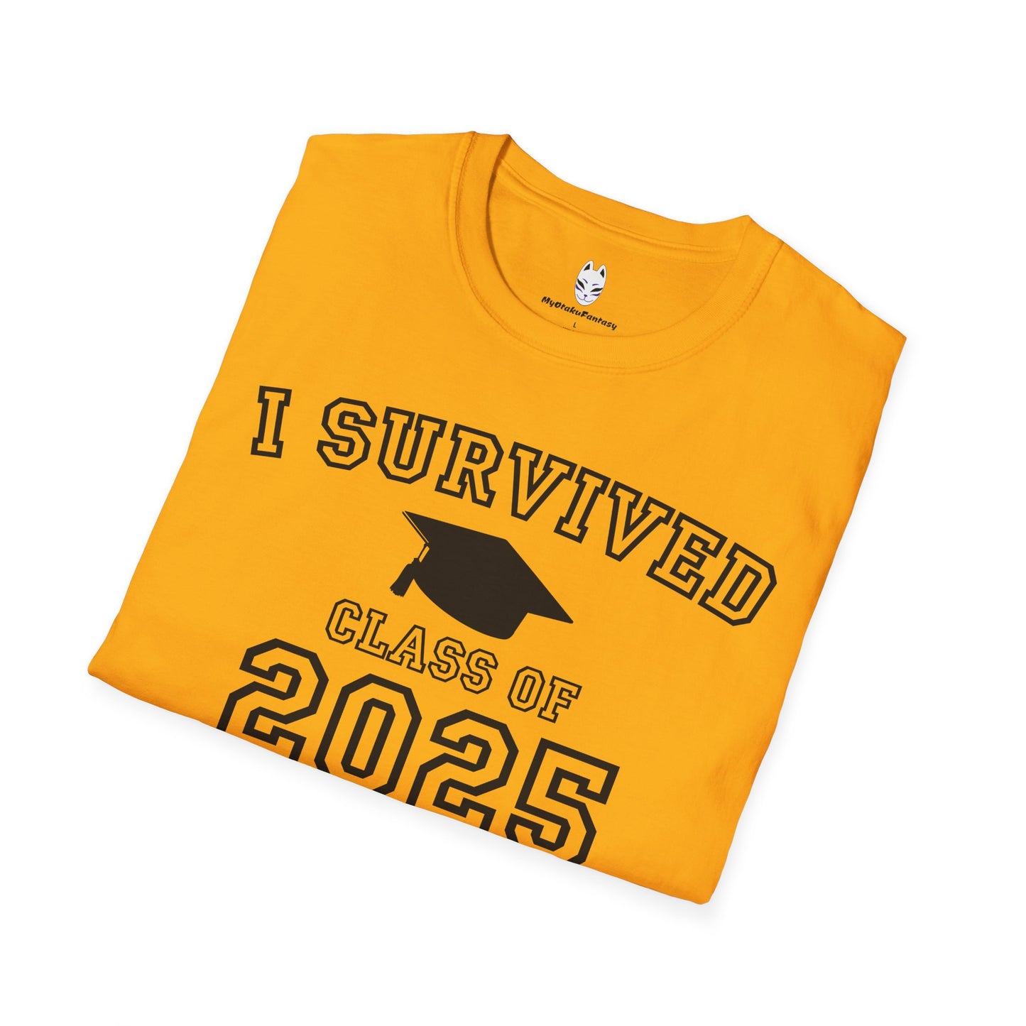 I Survived Class of 2025 Graduation Celebration T-Shirt, Class of 2025, Unisex Tee, Student Gift, College Graduation, Celebration Apparel