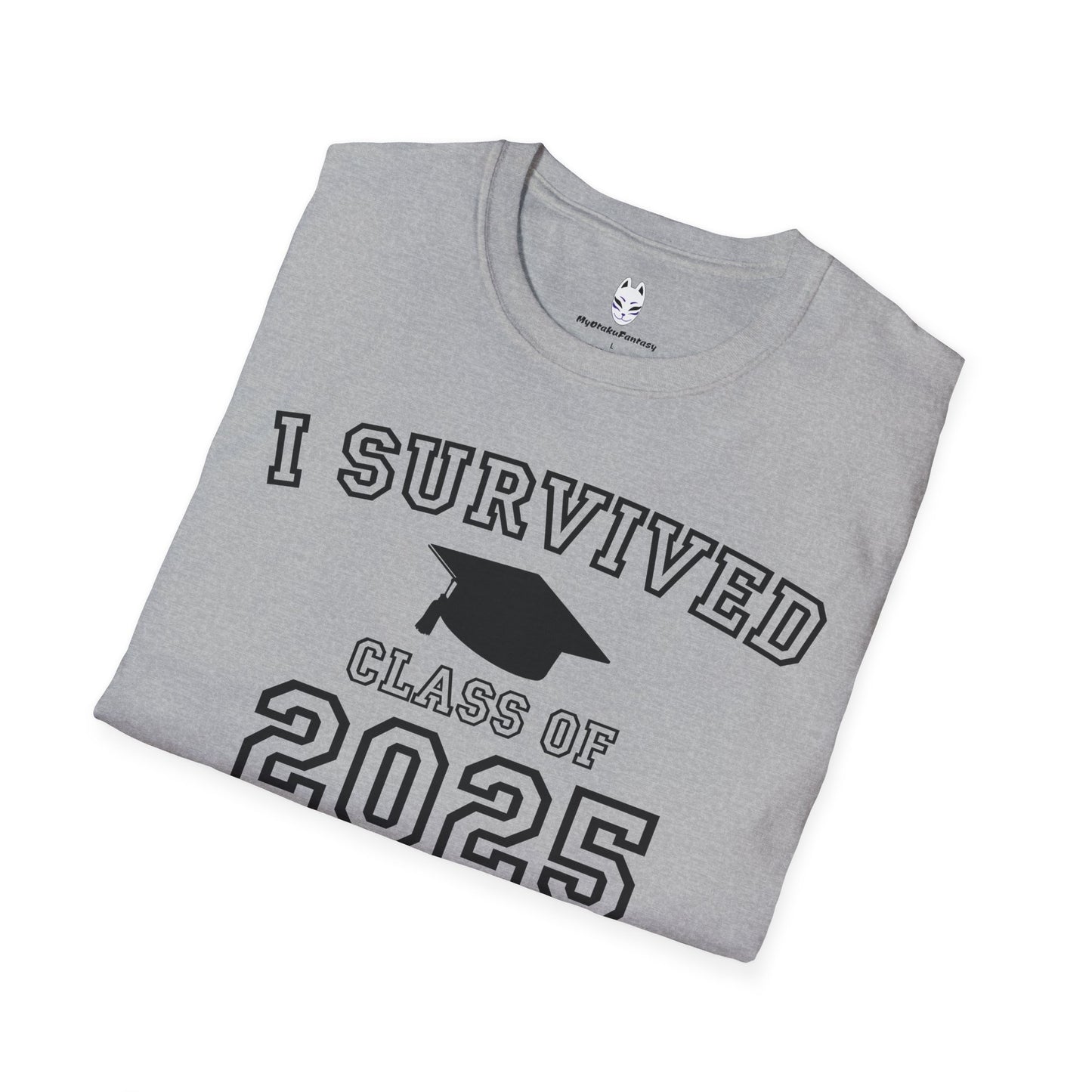 I Survived Class of 2025 Graduation Celebration T-Shirt, Class of 2025, Unisex Tee, Student Gift, College Graduation, Celebration Apparel